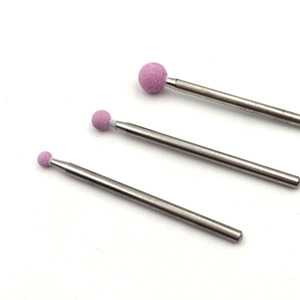 HYTOOS Fraise <span class=keywords><strong>à</strong></span> ongles en corindon rose 3/32\" en <span class=keywords><strong>céramique</strong></span> rotative pour manucure, accessoire de perceuse électrique, outils de salon de manucure - Product Image 5