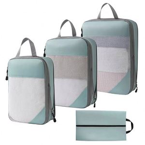Juego de 5 Cubos de Compresión para Empacar al por Mayor con Bolsas para Zapatos y Ropa Interior para Organización de Equipaje de Viaje - Product Image 2