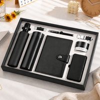 Ensemble de papeterie de luxe en cuir PU A5 fait main avec logo personnalisé, ensemble de stylos, fournitures de bureau, cadeau promotionnel d'entreprise