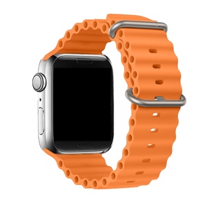 Cùng một thiết kế đại dương silica gel loạt Xem dây đeo cho Apple xem 38mm 45mm phổ thay thế Silicone watchbands - Product Image 1