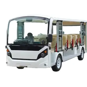 Proveedor confiable Nuevo tren turístico 96V Vehículos turísticos Coche turístico eléctrico de 23 plazas