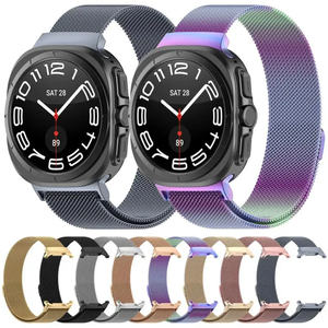 Correa Milanesa para Samsung Galaxy <span class=keywords><strong>Watch</strong></span> 8, Brazalete de Malla Metálica de Acero Inoxidable para Galaxy <span class=keywords><strong>Watch</strong></span> Ultra 47mm - Product Image 1