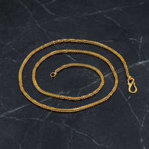 Wholesale 14K 18K 24K Micro Gold Plated Beaded <b>Chain</b> Necklaces, Modern <b>Chain</b> Design, Fashion <b>Chains</b> Necklaces, Brass Gold <b>Chain</b> - Product Image 3