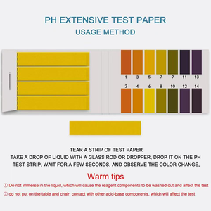 2025 Alta Qualidade Baixo Custo Universal Aquário Tiras De Teste De <span class=keywords><strong>pH</strong></span> 1-14 Rápido Líquido Teste Kit com 80 Tiras/Conjunto - Product Image 5