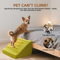 Escalier personnalisé de luxe en mousse à mémoire de forme pour chien rampe pour animaux de compagnie marches pour chat avec couverture amovible étanche OEM ODM