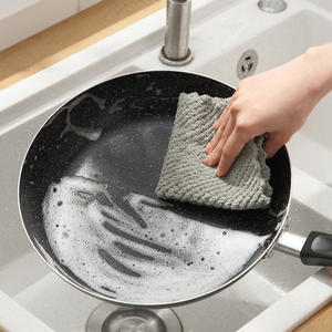 Artículos para el hogar Platos de <span class=keywords><strong>cocina</strong></span> Toalla de terciopelo coral absorbente trapos de limpieza multifuncionales perezosos - Product Image 2