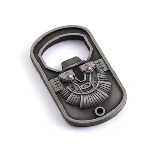 Customized promotional 3d embossed metal portable bottle openers for wedding