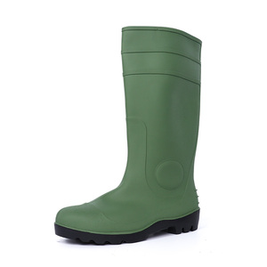 Bottes <span class=keywords><strong>de</strong></span> <span class=keywords><strong>pluie</strong></span> professionnelles en PVC imperméables, hauteur 38 cm, antidérapantes, avec embout en acier, pour travaux lourds et construction industrielle - Product Image 1