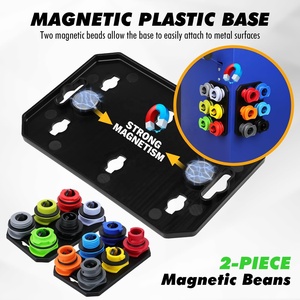 Kit de 20 entonnoirs en plastique vert/noir/transparent pour huile moteur, 12 adaptateurs, tuyau de siphon, raccord coudé, filtre à flèche, magnétique - Product Image 3