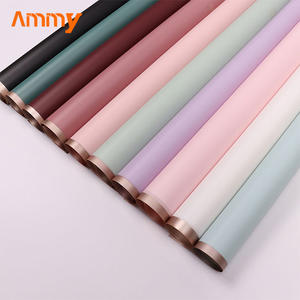 AM-FMC22 20 pz/pacco di fiori artificiali freschi avvolti in carta platino opaca Bouquet decorativo fornitore fiorista crudo - Product Image 3