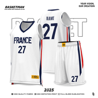 Ensemble de maillots de basketball personnalisables et respirants, uniformes sublimés grandes tailles pour le Canada, Porto Rico, la République Dominicaine