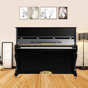 <span class=keywords><strong>Pianoforte</strong></span> Acustico Nero Lucido Altezza 123 cm <span class=keywords><strong>Pianoforte</strong></span> Verticale con Copertura per <span class=keywords><strong>Pianoforte</strong></span> Verticale - Product Image 2