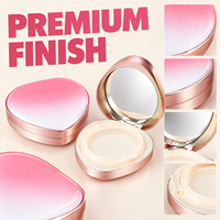 Boîte de maquillage vide à coussin d'air rond rechargeable avec compartiments, emballage cosmétique en gros
