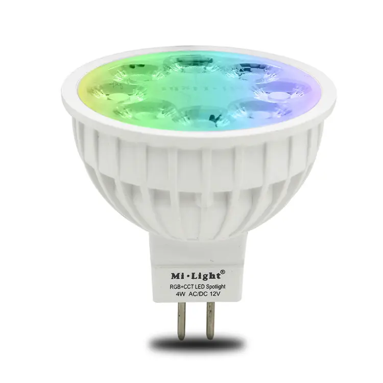 Lampu Sorot Rgbw Kontrol RF 4W GU10 MR16 2.4G dengan CE Disetujui RoHs