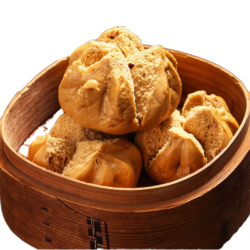 Выращенный сахар на пару Mantou оптовая продажа продуктов для завтрака китайская закуска Haccp замороженная коричневая сахарная булочка на пару