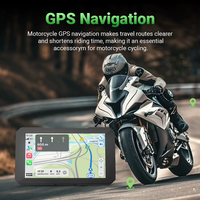 Aoocci C3 Pro Layar 5 Inci Nirkabel untuk Sepeda Motor, CarPlay Android Auto, TPMS Tahan Air untuk Sepeda Motor Universal
