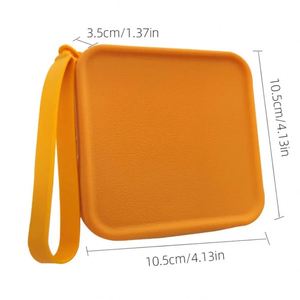 Luxury Kawaii Silicone Square Earphone Pouch Unique <b>Cute</b> Mini Cosmetic Bag Zipper Customizable for Kids <b>Wallets</b> Cardholder - Product Image 4