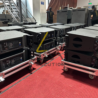 L-solution K208-A Couleur noire Système de sonorisation professionnel Haut-parleur Double enceinte de ligne active de 8 pouces Armoire de haut-parleurs à 2 voies