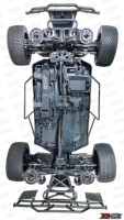 1/10 KKPIT K1-KONE-V2 RAM Corps 7075 Châssis Télécommande 4WD Haute Vitesse Qualité RC Modèle De Voiture