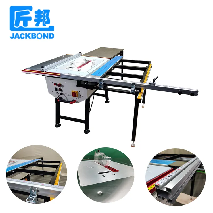 Woodworking machinery wood cutting sliding table saw