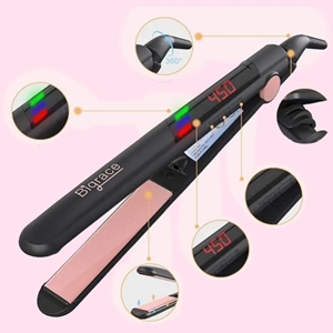 Lisseur de cheveux sans fil professionnel en céramique, technologie nano <span class=keywords><strong>électrique</strong></span>, affichage de la température LED, hôtel - Product Image 5