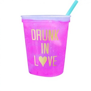 Vasos Personalizados para Fiestas de Cumpleaños Infantiles, Vasos de Plástico de 12oz y 16oz que Cambian de Color en Otoño e Invierno, con Logotipo Personalizado, para Estadios y Bodas - Product Image 1