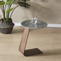 Jolies tables d'appoint pour le salon, meubles modernes, table d'appoint ronde en métal, table basse d'appoint