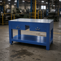 Banc de travail robuste pour soudeur en atelier industriel, en plaque métallique, prix usine