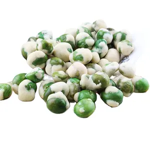 Retail packing white wasabi flavor coated green peas hot sale