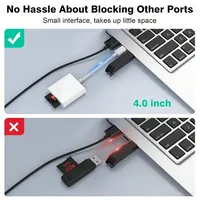 Lecteur de cartes externe multifonctionnel 4-en-1 Type-C pour cartes SD TF et clés USB, accessoire pour téléphone