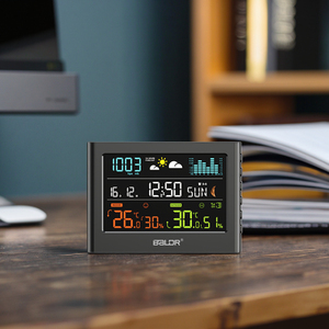 Trạm thời tiết kỹ thuật số với cảm biến ngoài trời không dây, đồng hồ báo thức và giám sát môi trường - Product Image 5