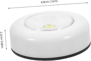 Lampe LED moderne pour armoire, autocollante, 3 LED, coque argentée, commande tactile, intensité réglable, lumière de nuit pour cuisine - Product Image 2