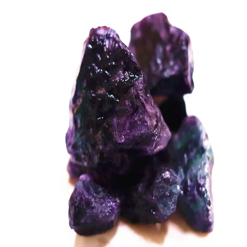 Sostanze chimiche Fluorite pietre bloccano Fluorite grumi fluoruro miniera Caf2 di 95%