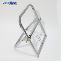 Soporte Plegable de Acero Aleado para Bobinas de Cable, Capacidad de Carga de 50 kg, Soporte para Instalador de Cables, Carrete para Bobinas, Soporte para Rodillos de Cable