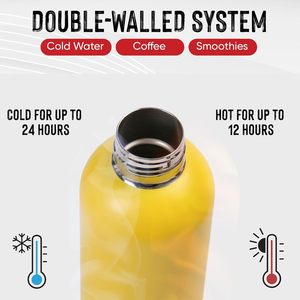 Customized Color Logo 500ml Reusable Modern Stainless Steel Vacuum Insulated Gym Sport Water <b>Bottle</b> 12-24 Hours Thermal - Product Image 2