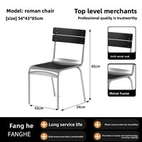 Ensemble table et chaises rondes en PU de style industriel rétro pour les salons de thé et les pâtisseries, mobilier de restaurant commercial
