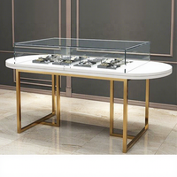 Vitrine à bijoux en verre de luxe avec éclairage LED - Taille et couleur personnalisables