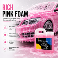 Shampoing Concentré pour Lavage Auto, Mousse Riche, pH Équilibré, Savon de Détail Automobile pour Lavage au Seau et Pistolet à Mousse, Produit d'Entretien, Dilution 1:100