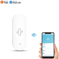 Capteur de vibration WIFI Tuya, surveillance en temps réel, alarme de porte et de fenêtre avec notifications pour système de sécurité domestique intelligent