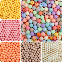 Perles à bulles acryliques mates épaisses rondes en plastique bijoux en vrac pour le bricolage faisant des fournitures d'artisanat