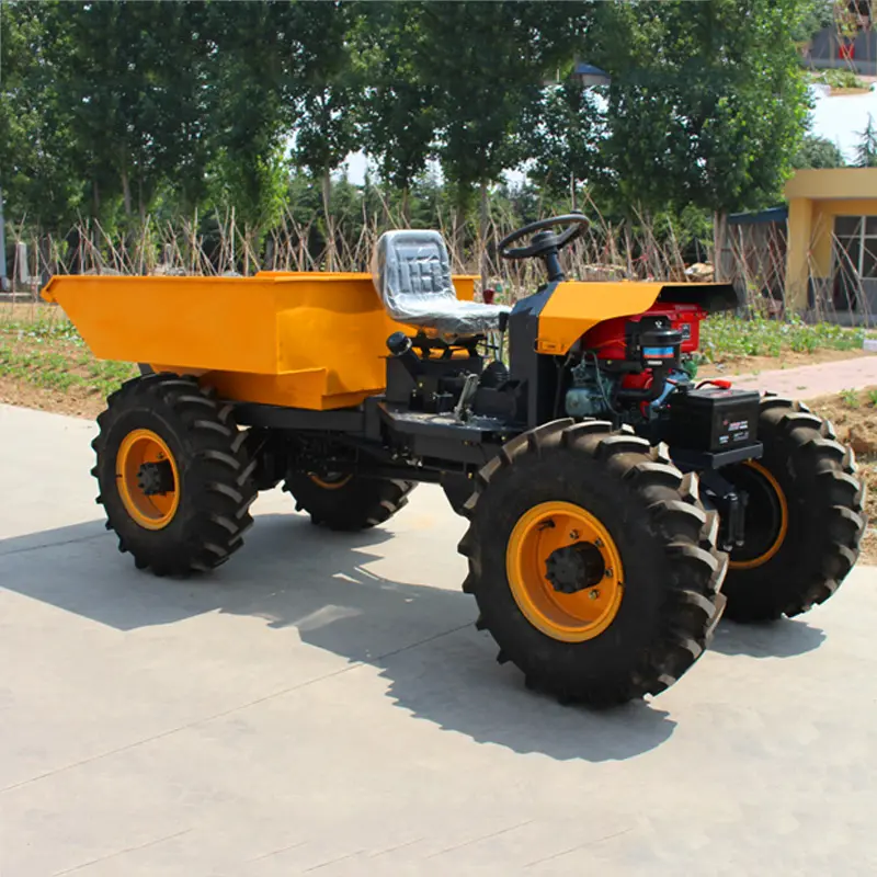 ZY100 1 Ton Oil Palm Dumper Farm Dumper Chinese Manufacture Garden Dumper 4x4 Diesel Mini Dump Trucks for Sale