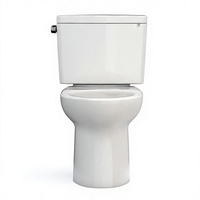 WC moderne à double chasse, blanc, à poser au sol, avec siphon en S, en céramique, deux pièces, pour l'Europe - Meilleures ventes