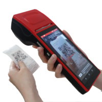 Lecteur de carte de crédit nfc, système de point de vente de voiture avec imprimante de tickets, terminal portable android
