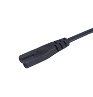 Câble d'alimentation CA Europlug Type C vers C7 en cuivre pur 15A 250V pour les marchés du Vietnam, de la Thaïlande et d'Indonésie, pour petits appareils électroménagers