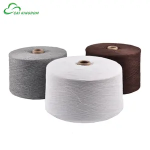 Regeneriertes Garn 20/1 weißes Baumwoll polyester zur Herstellung von Socken