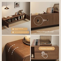 Meuble TV moderne, meuble de rangement pour salon, table basse extensible, combinaison de meubles TV pour chambre et hôtel