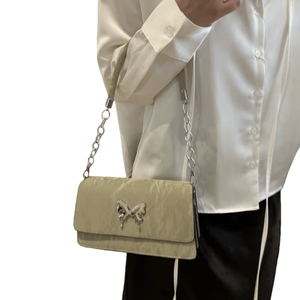 25 Bolsos de Hombro de Cadena Individual con Diseño de Mariposa, Bolsos de Mano de Cuero PU para Mujer, Bolsos de Moda al por Mayor - Product Image 4