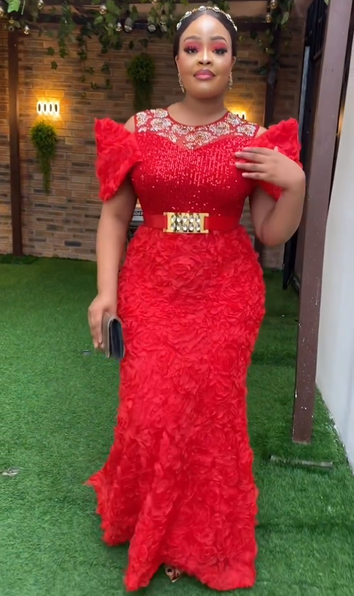 Ladies African White Semi Formal Dress Women Elegant for Dinner 2023