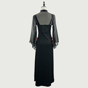 Witch Costume Dress Plus Size Black Spandex Sexy Halloween Women's Outfit - Product Image 4