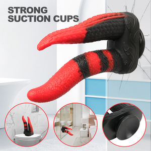 FairyKiss, nuevo Consolador de tentáculo de doble extremo, monstruo enorme, doble tonuga, silicona líquida, 10,8 ", tapón Anal grande, estimulación para lesbianas - Product Image 2